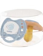 Baboo Soothers Round Latex with Case cumi Blue Haze 6-12 m 2 db
