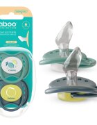 Baboo Soothers Silicone Orthodontic with Case cumi Lagoon Fiesta 6-12 m 2 db
