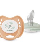 Baboo Soothers Silicone Orthodontic with Case cumi Peachy Keen 0-6 m 2 db
