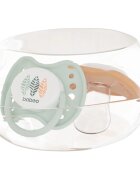 Baboo Soothers Silicone Orthodontic with Case cumi Peachy Keen 0-6 m 2 db