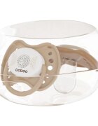 Baboo Soothers Silicone Symmetrical with Case cumi Au Naturale 0-6 m 2 db