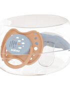 Baboo Soothers Silicone Symmetrical with Case cumi Blue Haze 6-12 m 2 db