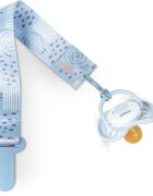 Baboo Textile Soother Holder cumitartó csipesz Blue Haze 1 db