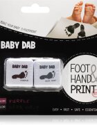 Baby Dab Foot & Hand Print Purple & Grey baba-ujjlenyomatfesték 2 db