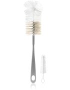 BabyOno Bottle Brush Bottle Brush hajkefe cumisüveg és etetőcumi tisztításhoz Grey 2 db
