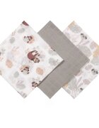 BabyOno Muslin Diapers Super Soft mosható pelenkák Grey 70x70 cm 3 db