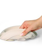 BabyOno Siilicone Plate 6m+ osztott tányér tapadókoronggal Beige 1 db