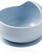 BabyOno Siilicone Plate 6m+ szilikon tálka tapadókoronggal 6 m+ Blue 1 db