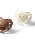 BabyOno Take Care Anatomical Silicone Soothers cumi Day & Night 18m+ 2 db