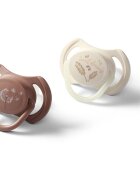 BabyOno Take Care Symmetrical Silicone Soothers cumi Day & Night 18m+ 2 db
