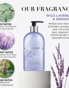 Baylis & Harding Wild Lavender & Geranium folyékony szappan hidratáló hatással 500 ml