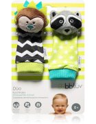 BBLÜV Düo csörgő zokni Hedgehog / Racoon 2 db
