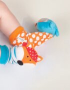 BBLÜV Düo csörgő zokni Owl / Fox 2 db