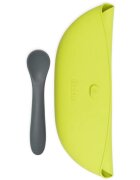 BBLÜV Pöket előke kanállal Grey/Lime 2 db