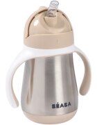 Beaba Stainless Steel Baby Bottle rozsdamentes acél termokulacs Clay Earth 250 ml