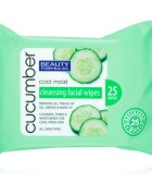 Beauty Formulas Cucumber tisztító törlőkendő uborka kivonattal 25 db