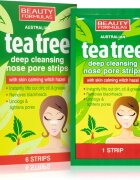Beauty Formulas Tea Tree tisztító tapasz az orr eltömődött pórusaira 6 db