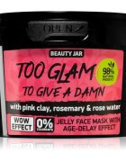 Beauty Jar Too Glam To Give A Damn zselés arcmaszk a bőröregedés első jeleinek eltüntetésére 120 g