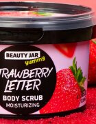 Beauty Jar Yummy Strawberry Letter finom hámlasztó krém hidratáló hatással 360 g