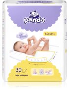 BELLA Baby Happy Panda eldobható pelenkázó-alátétek 60x60 cm 30 db