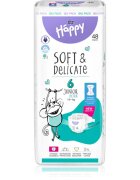 BELLA Baby Happy Soft&Delicate eldobható pelenkák nedvességelvezető csatornákkal Junior Extra 15+ kg 48 db