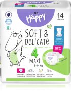 BELLA Baby Happy Soft&Delicate eldobható pelenkák nedvességelvezető csatornákkal Maxi 8-14 kg 14 db
