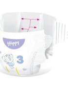 BELLA Baby Happy Soft&Delicate eldobható pelenkák nedvességelvezető csatornákkal Midi 5-9 kg 70 db