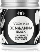 BEN&ANNA Natural Toothpaste Black fogkrém üvegtégelyben aktív szénnel 100 ml