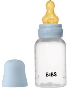 BIBS Anti-Colic Baby Bottle Latex antikólikás cumisüveg kaucsuk cumival Baby Blue 1 db