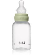 BIBS Anti-Colic Baby Bottle Silicone antikólikás cumisüveg szilikoncumival Sage 1 db