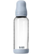 BIBS Baby Glass Bottle Round Latex antikólikás cumisüveg Baby Blue 1 db