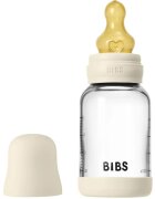 BIBS Baby Glass Bottle Round Latex antikólikás cumisüveg Ivory 1 db