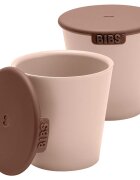 BIBS Cup Set bögre kupakkal Blush 2 db