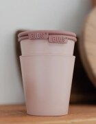 BIBS Cup Set bögre kupakkal Blush 2 db