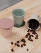 BIBS Cup Set bögre kupakkal Blush 2 db
