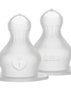 BIBS Silicone Bottle Nipple etetőcumi Medium Flow 2 db