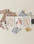 Bieco Impression Set with Picture Frame baba kéz- és láblenyomat-készítő szett 44 x 19 x 1 cm