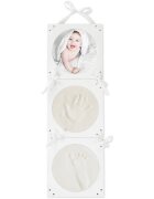 Bieco Print Set with Hanging Picture Frame baba kéz- és láblenyomat-készítő szett 55 x 18 x 1 cm