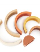 Bieco Silicone Rainbow összecsukható szivárvány 12 m+ Chocolate Bliss 6 db