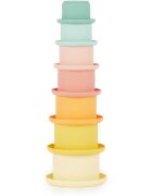 Bieco Silicone Stacking Cups Tropical Vibes egymásba rakható poharak 12 m+ 7 db
