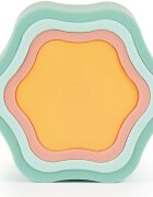 Bieco Silicone Stacking Tower Flower interaktív játék 12 m+ Tropical Vibes 4 db
