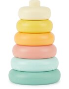Bieco Silicone Stacking Tower Tropical Vibes gyűrűpiramis 12 m+ 6 db