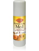 Bione Cosmetics Honey + Q10 védő és regeneráló ajak pomádé E-vitaminnal 11 ml