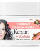 Bione Cosmetics Keratin + Caffeine krémes maszk hajra 260 ml