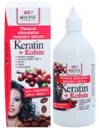 Bione Cosmetics Keratin + Caffeine szérum a haj növekedéséért és megerősítéséért a hajtövektől kezdve 215 ml