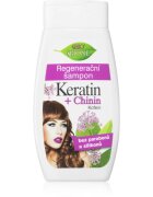 Bione Cosmetics Keratin + Chinin regeneráló sampon 260 ml