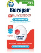 Biorepair Dental Floss Waxed Ultra Flat viaszos fogselyem érzékeny fogakra Red 30 m