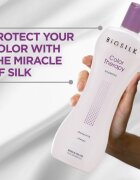 Biosilk Color Therapy Shampoo finom állagú sampon szulfát és parabén nélkül 355 ml