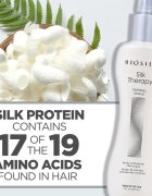 Biosilk Silk Therapy Thermal Shield hővédő spray hajsütővassal és hajvasalóval kezelt hajra parabénmentes 207 ml
