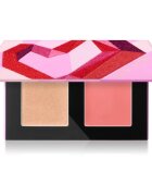Bobbi Brown Threads of Love Cream Glow Highlighter + Pot Rouge bőrélénkítő és arcpirosító sminkpaletta árnyalat Peach Duo 4 g